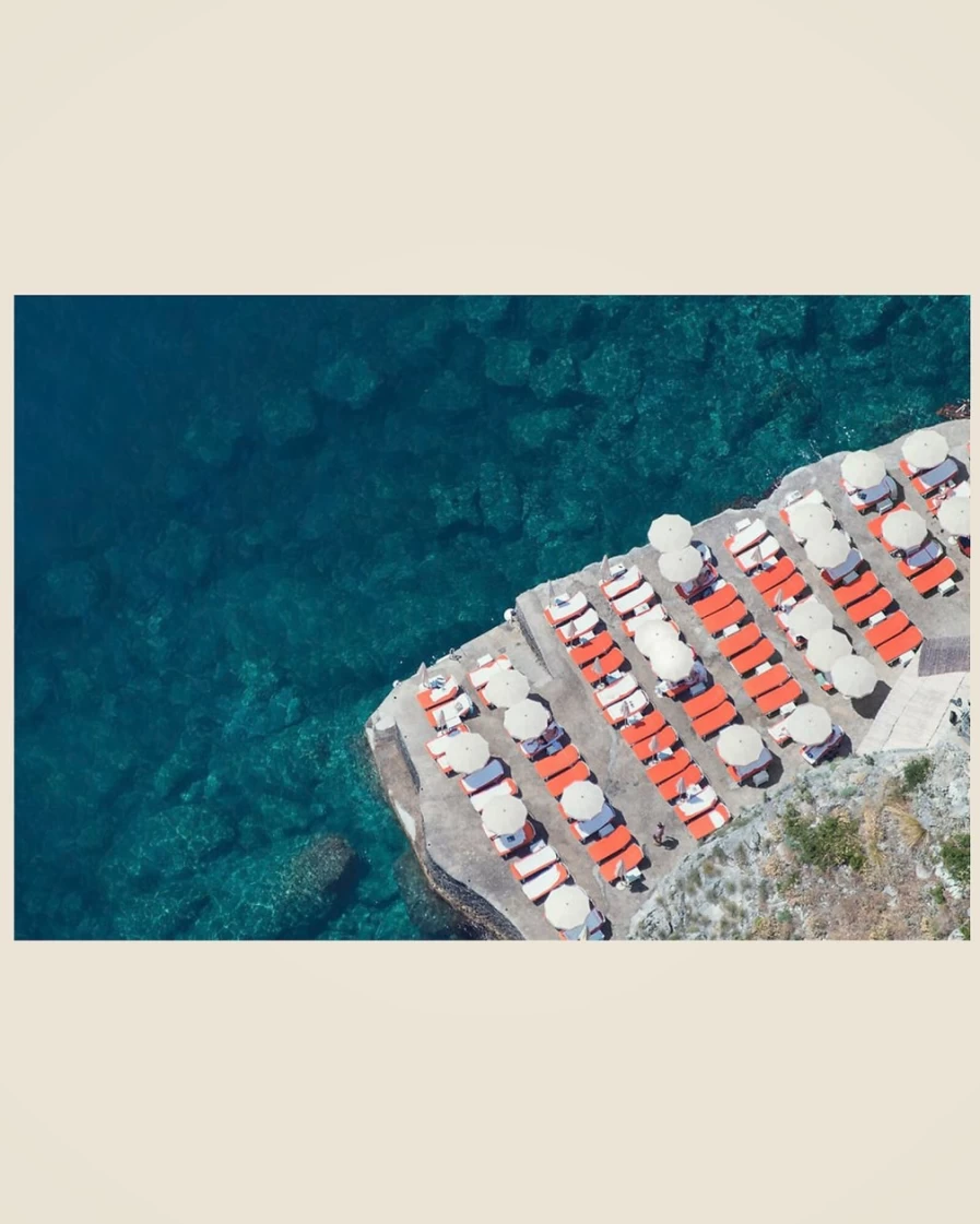 J.Crew Gray Malin Il San Pietro Positano Multi Color Wall Art Print