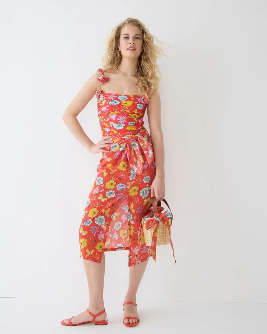 J.Crew Women's Red Wicker Bag – Dauphinette X J.Crew Inblooms Collection