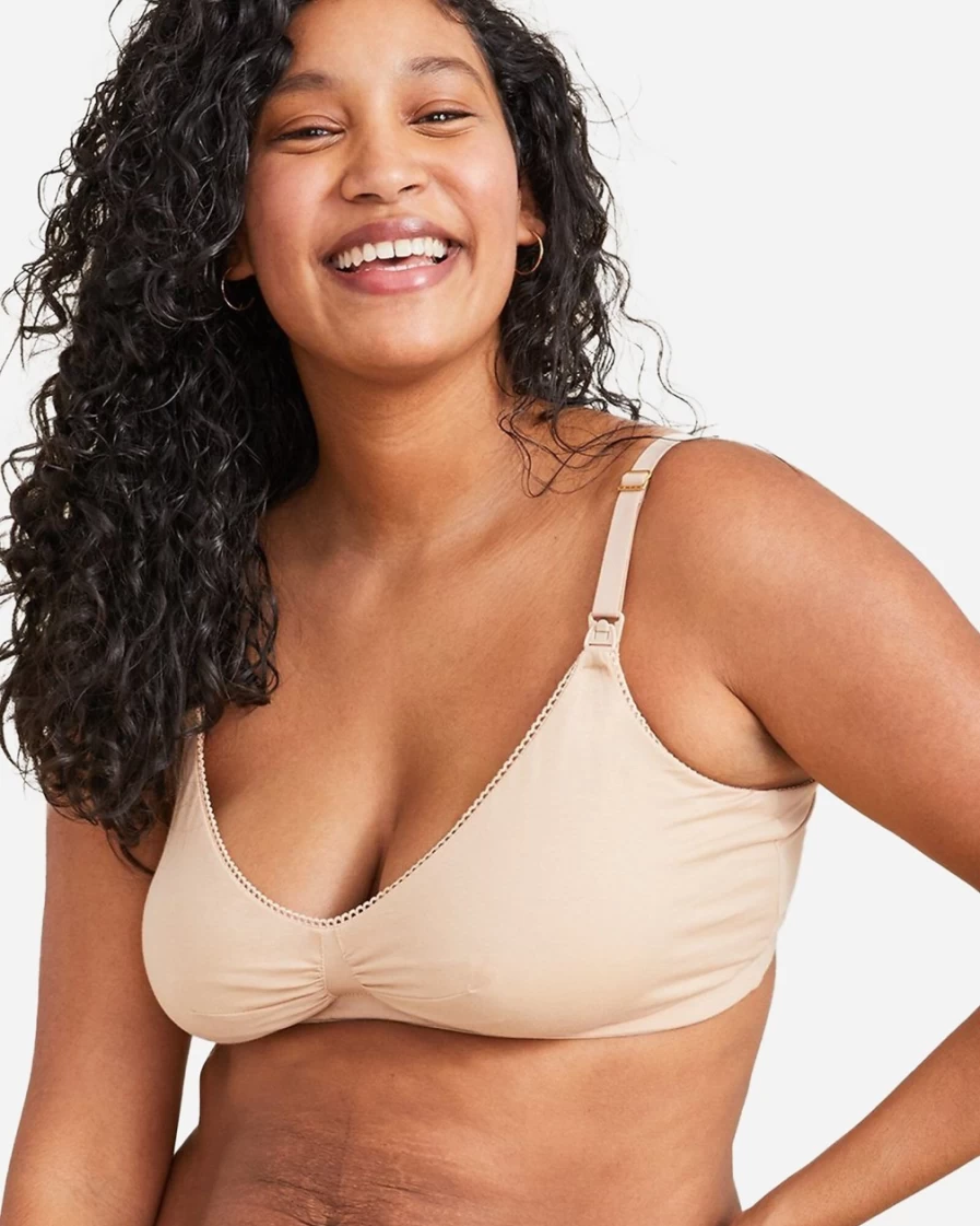 J.Crew Women's Hatch® Everyday Nursing Bra in Sand | Comfortable Maternity Bra for Daily Wear