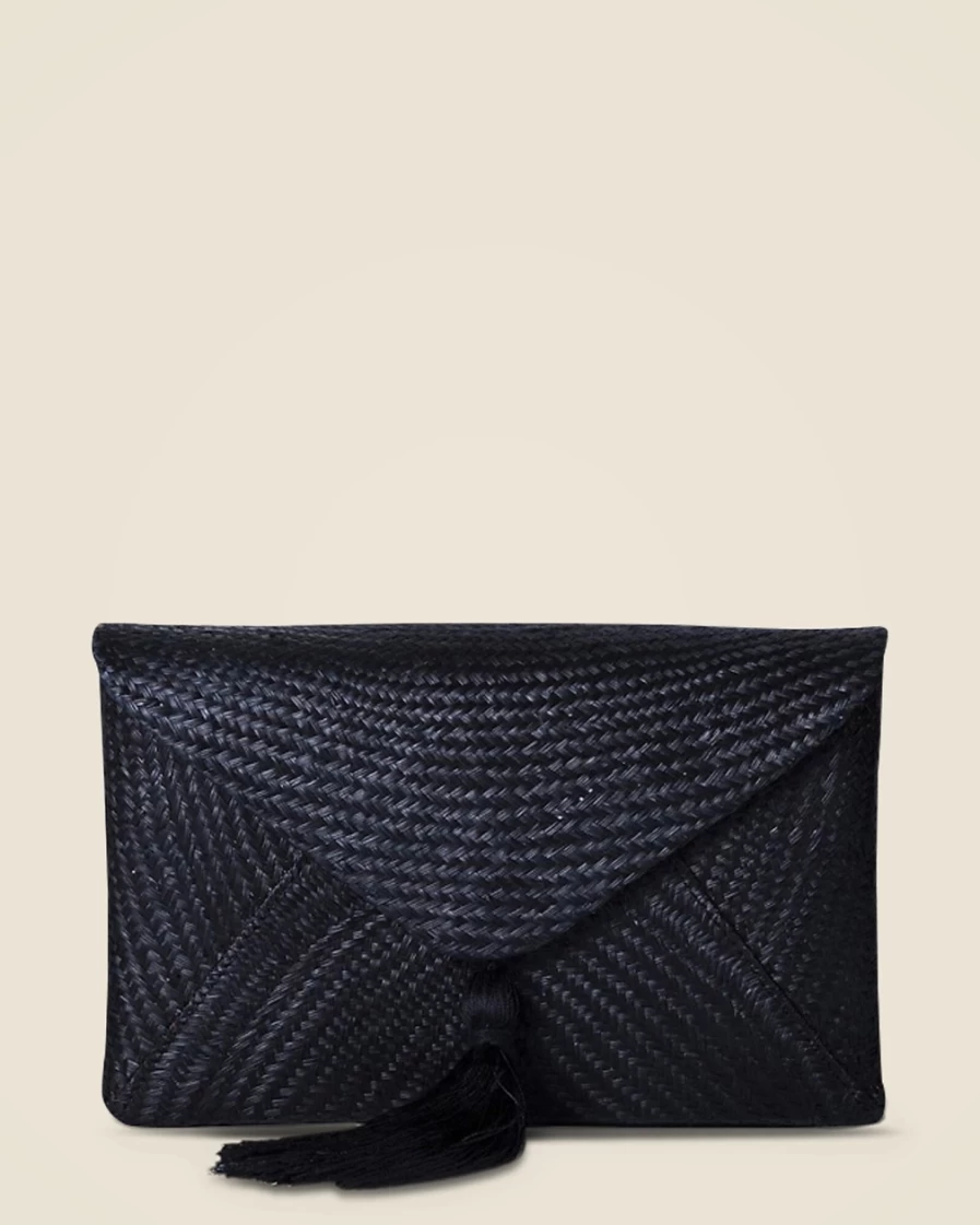 J.Crew Women's Black Kayu Cassia Clutch Bag