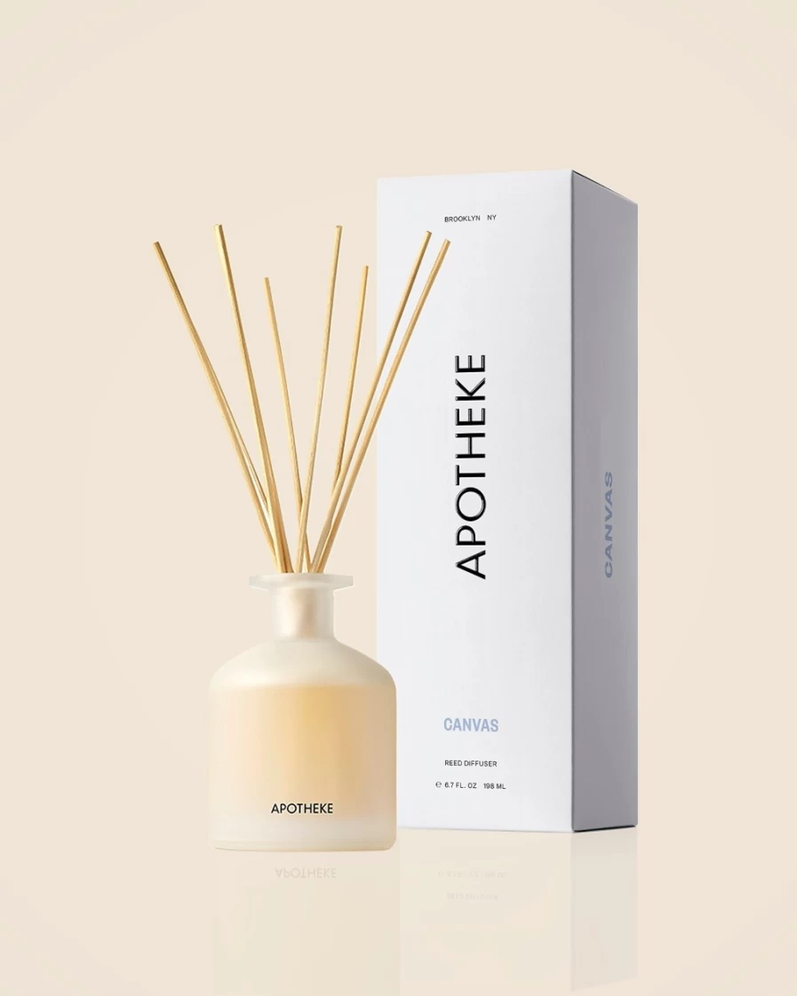 J.Crew White Apotheke Canvas Reed Diffuser for Home Fragrance