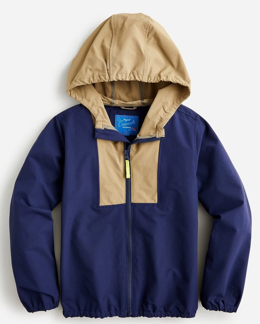 J.Crew Boys' Deep Navy Athletic Full-Zip Hoodie for Kids