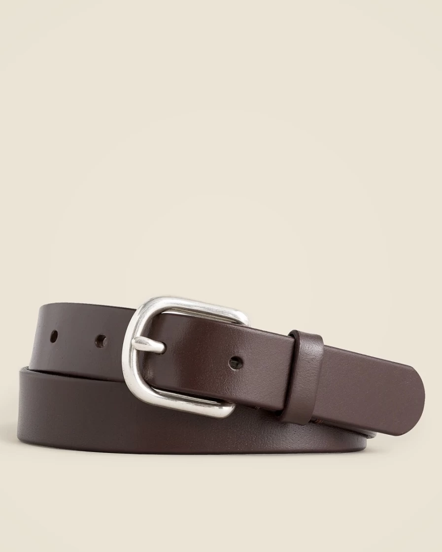 J.Crew Boys' Dark Caramel Leather Belt for Kids