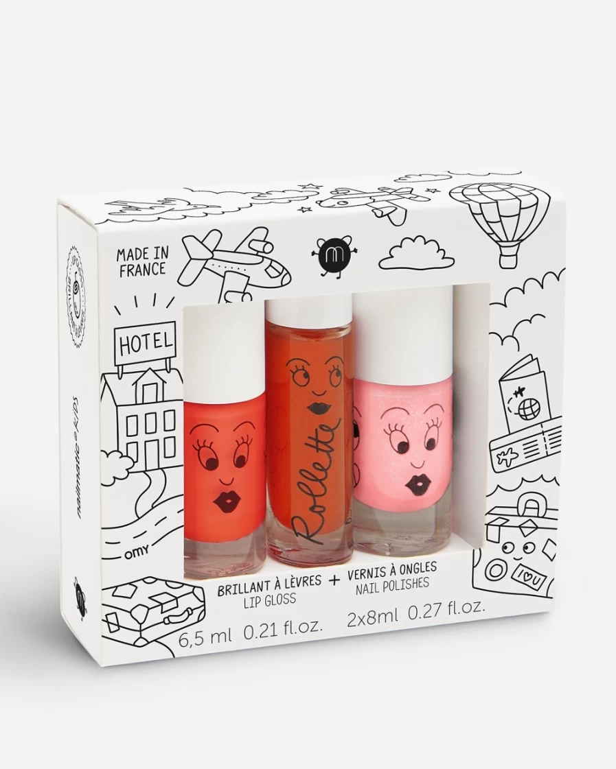 J.Crew Girls' Multi-Color Nail Polish and Lip Gloss Set | Nailmatic® Amazing Trip Collection