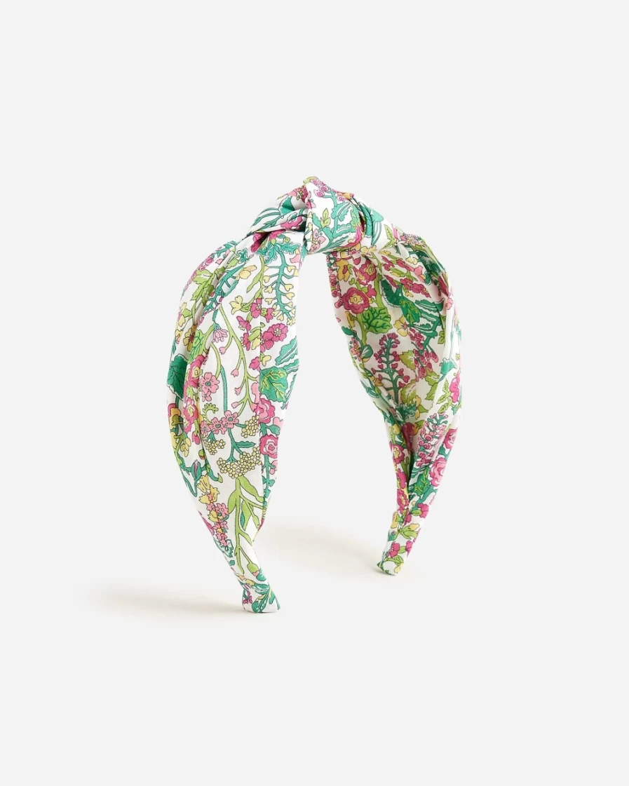 J.Crew Women's White Multi Knot Headband in Liberty® Print - Floral Hair Accessory