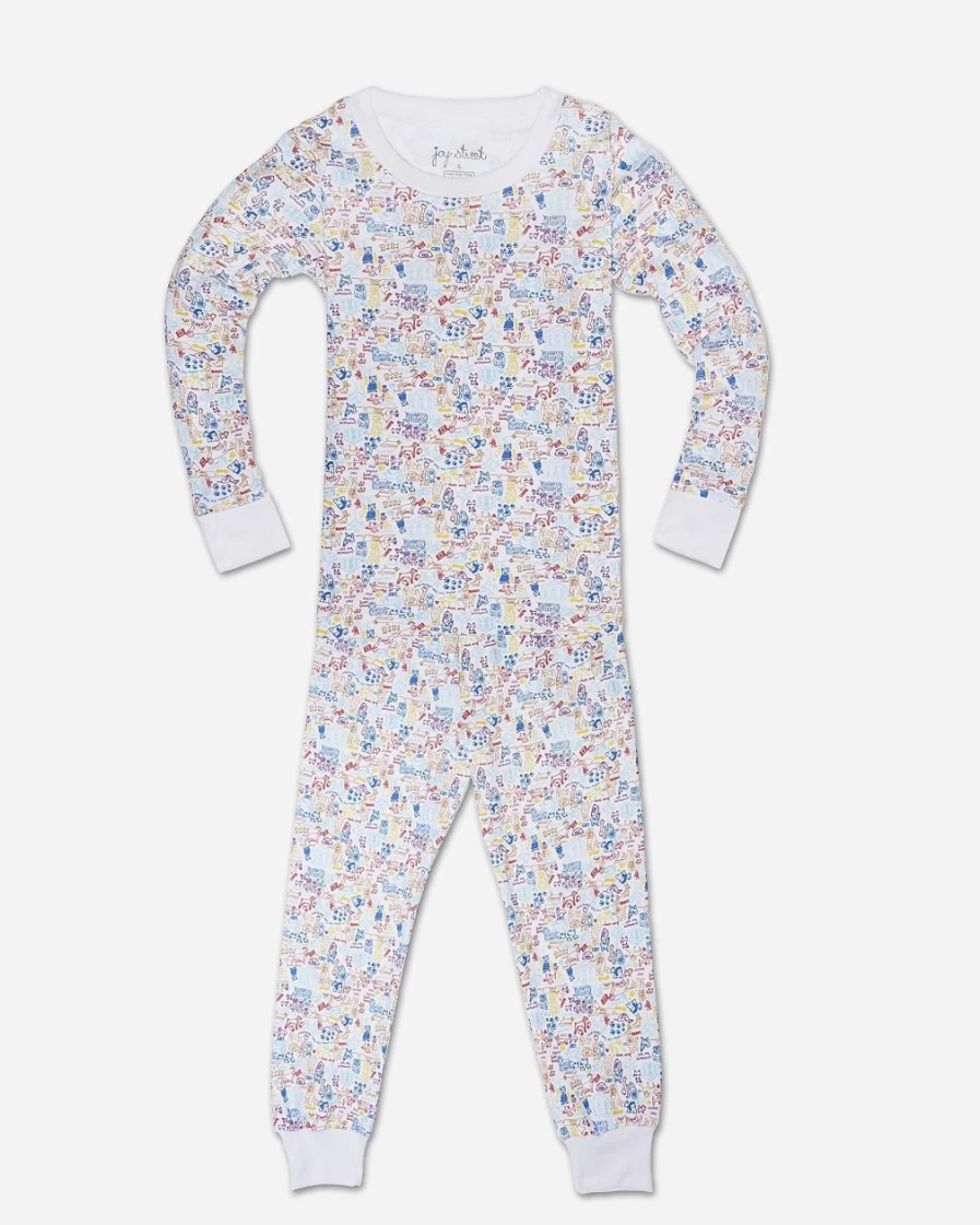 J.Crew Boys' Multi Pattern Dog-Themed Two-Piece Pajama Set - Joy Street Kids™