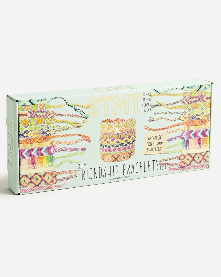 J.Crew Girls' DIY Friendship Bracelet Kit - Multi Color Craft Set for Kids