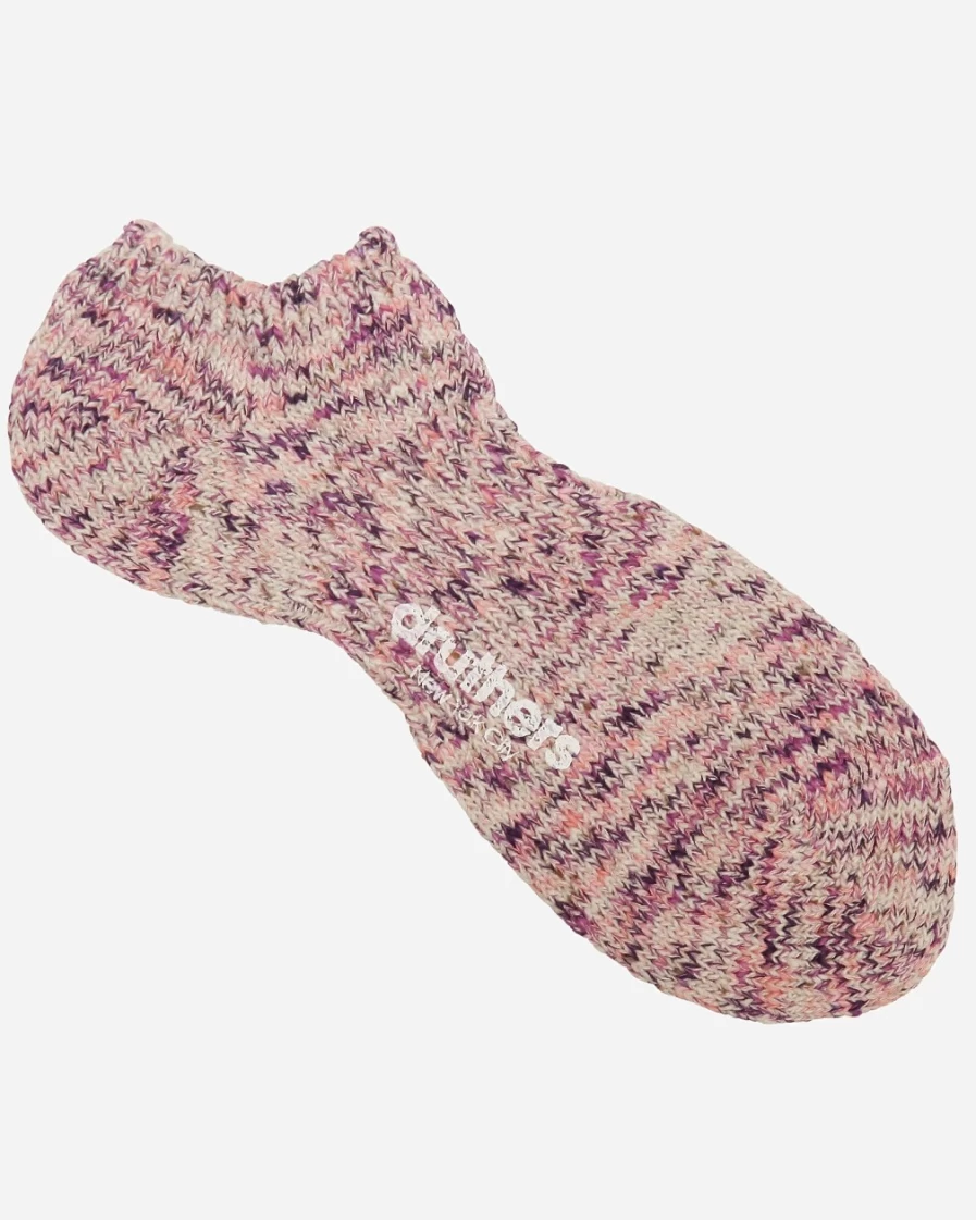 J.Crew Men's Purple Multi Melange Ankle Socks - Druthers™ Comfort Fit Casual Wear