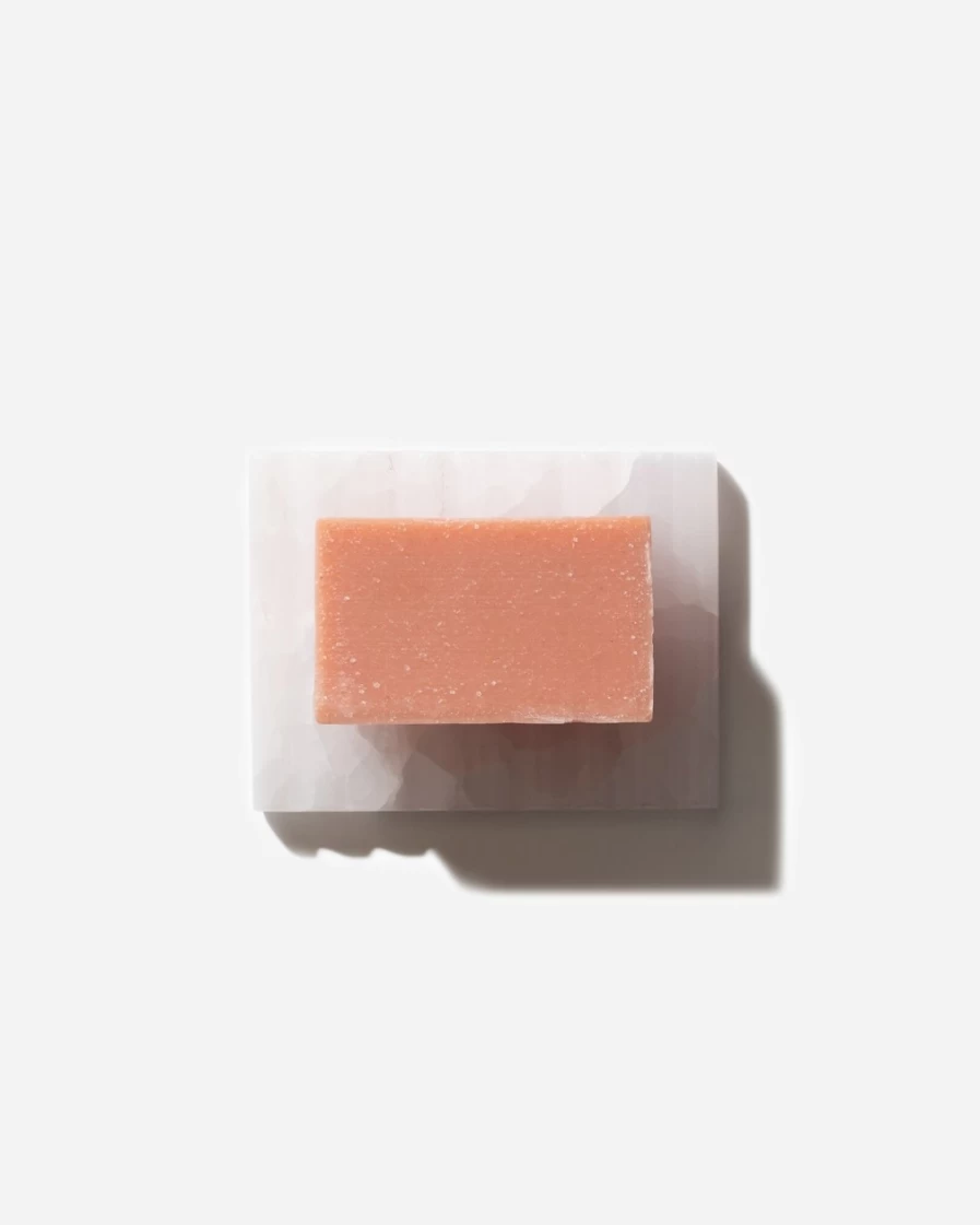 J.Crew Pink Clay Bar Soap - Sade Baron La Rose Sensitive for Delicate Skin