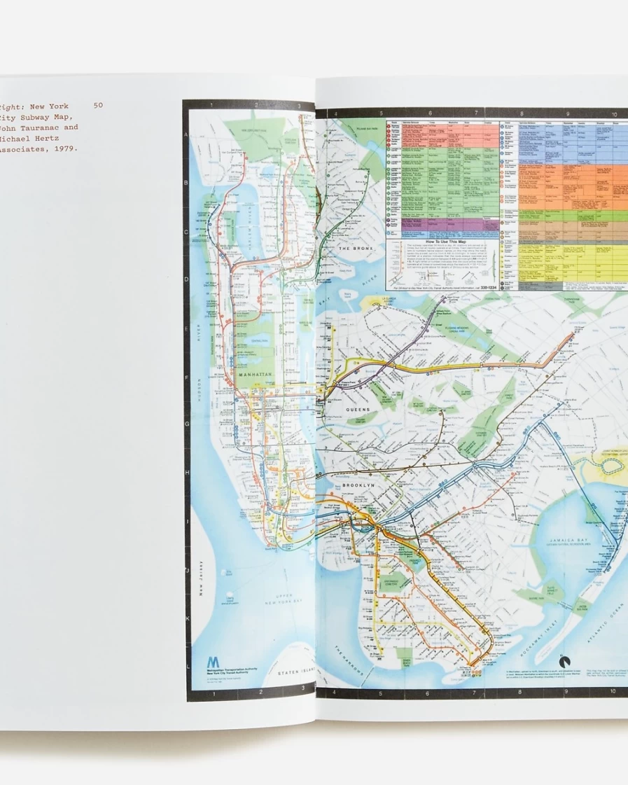J.Crew Men's New York City Subway Map Standards Manual Book