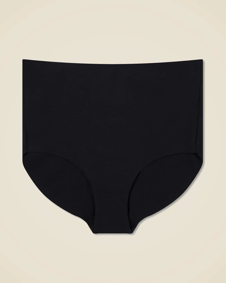 J.Crew Women's Black Invisible Cotton Full Brief Underwear by Hanro