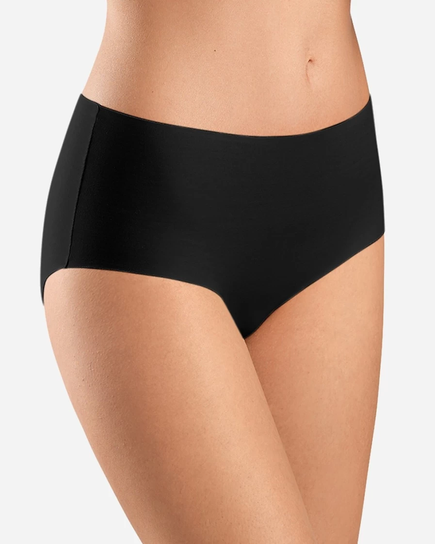 J.Crew Women's Black Invisible Cotton Full Brief Underwear by Hanro