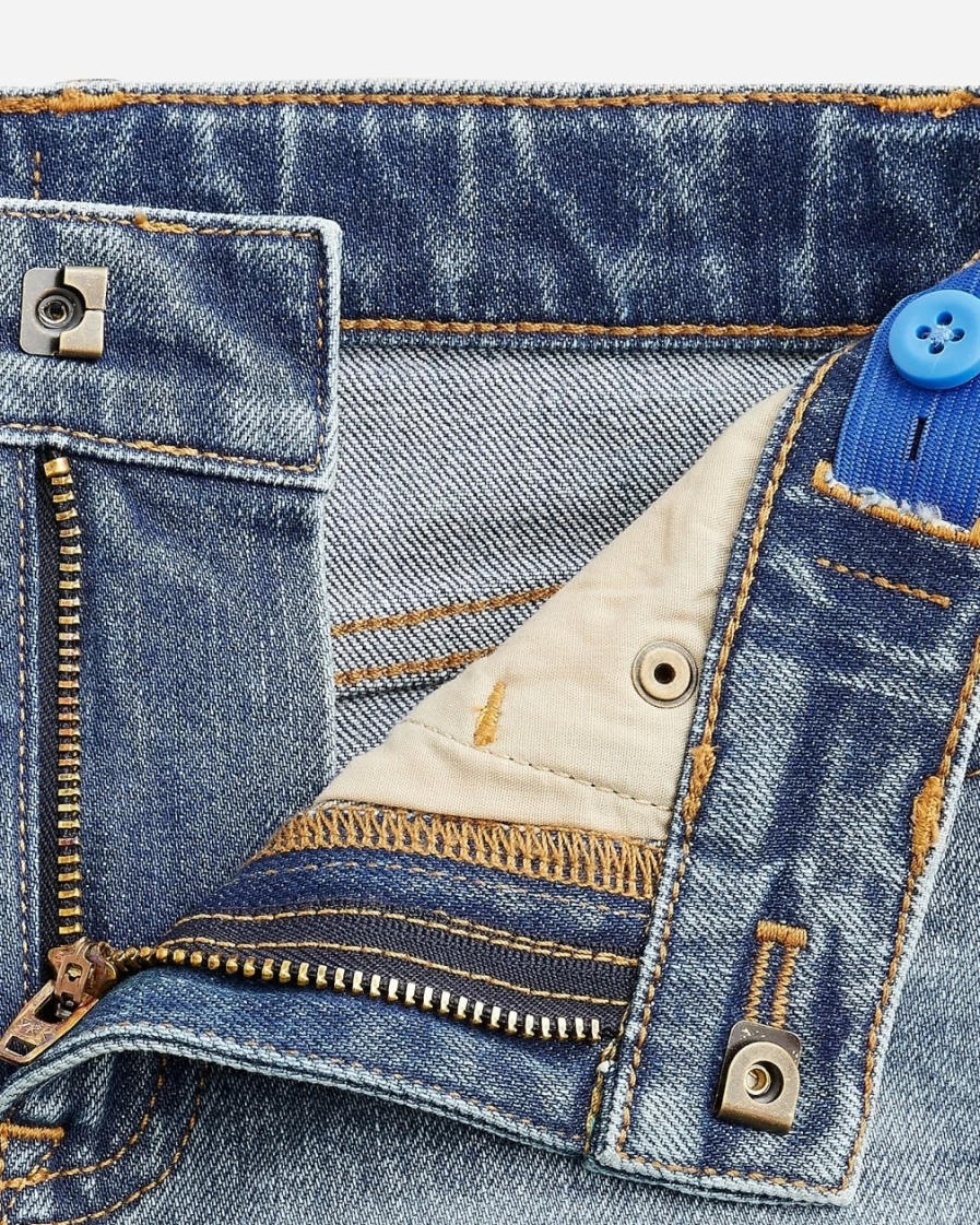 J.Crew Girls' Island Wash Cuffed Denim Shorts for Kids