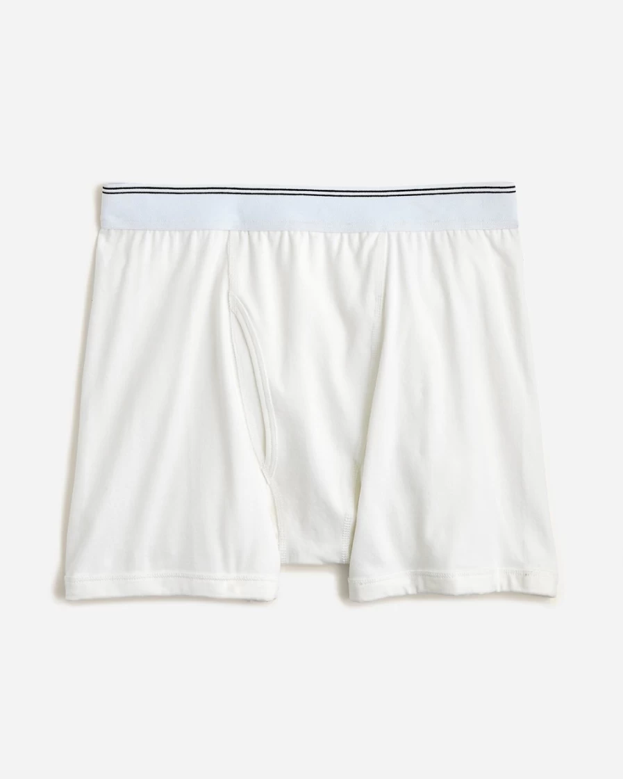 J.Crew Men's White Stretch Boxer Briefs - Comfortable & Breathable Underwear
