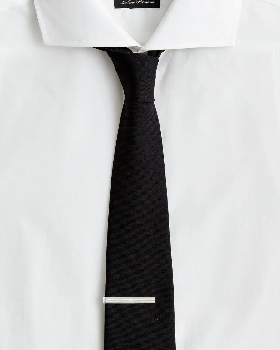 J.Crew Men's Sterling Silver Spring-Loaded Tie Bar for Formal Attire