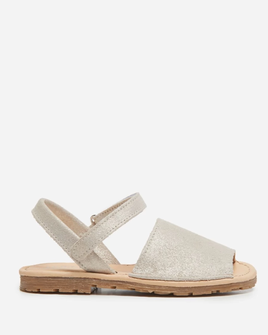 J.Crew Girls' Childrenchic® Nude Leather Shimmer Sandals for Kids