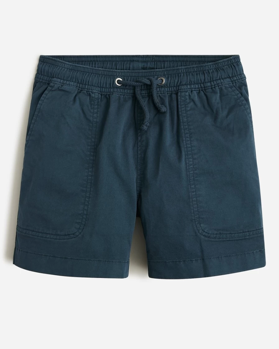 J.Crew Boys' Deep Midnight Relaxed-Fit Chino Pull-On Shorts