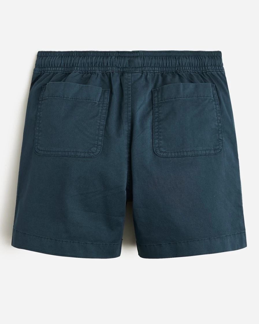 J.Crew Boys' Deep Midnight Relaxed-Fit Chino Pull-On Shorts