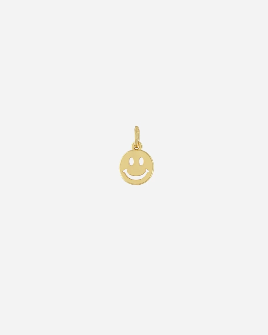 J.Crew Girls' Gold Smiley Charm Necklace | Alexa Leigh Kids' Jewelry