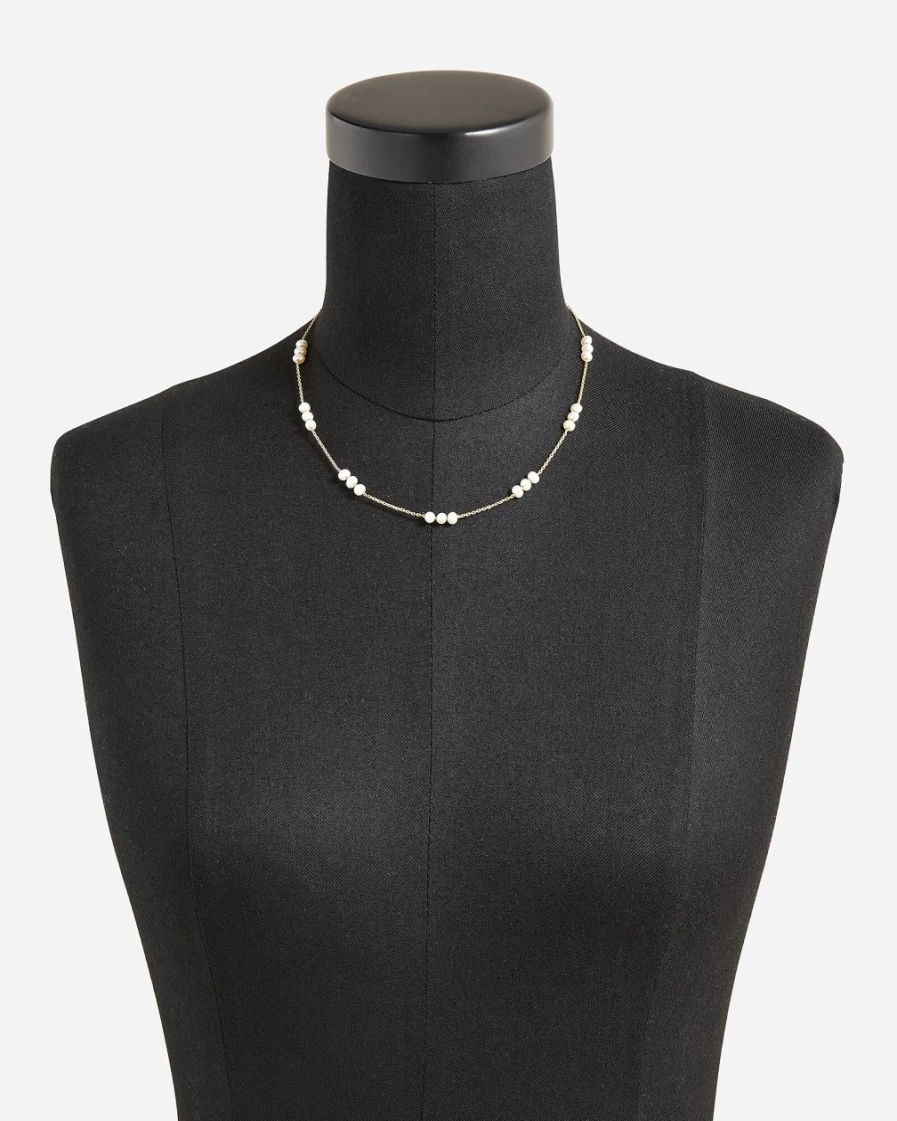 J.Crew Women's Pearl Freshwater Beaded Necklace