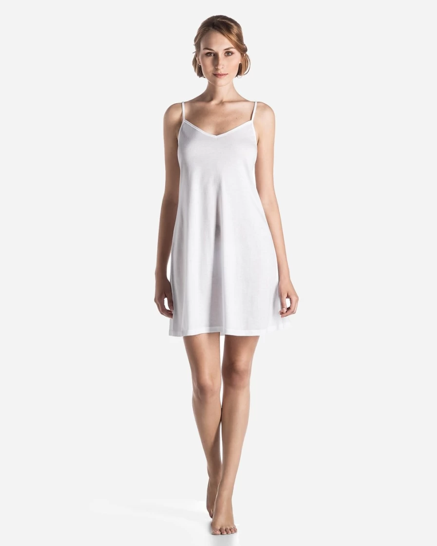 J.Crew Women's White Ultralight Bodydress - Hanro® Inspired Comfort & Style