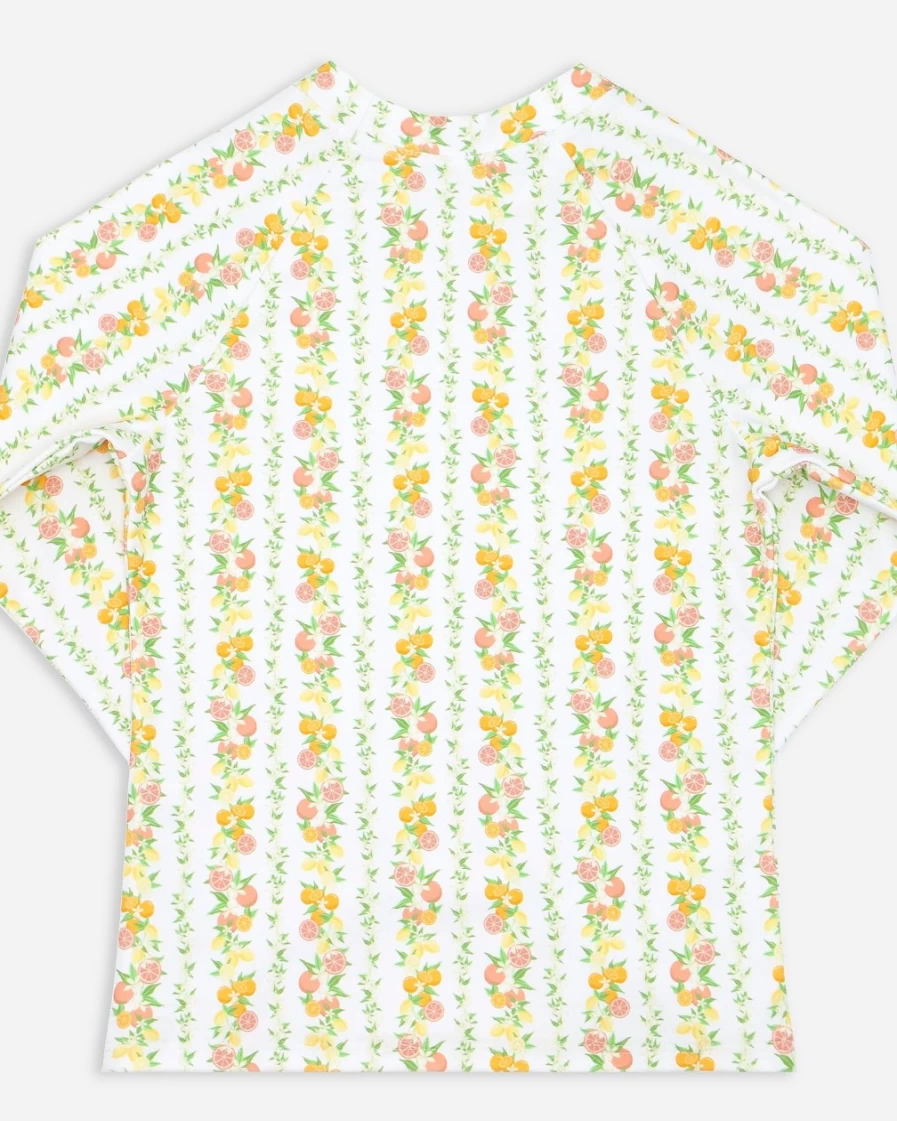 J.Crew Boys' White Multi Minnow™ Linear Rash Guard for Kids