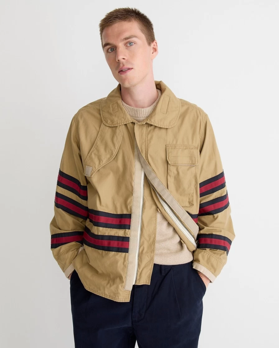 J.Crew Men's Khaki Fighter Blouson Jacket by Beams Plus