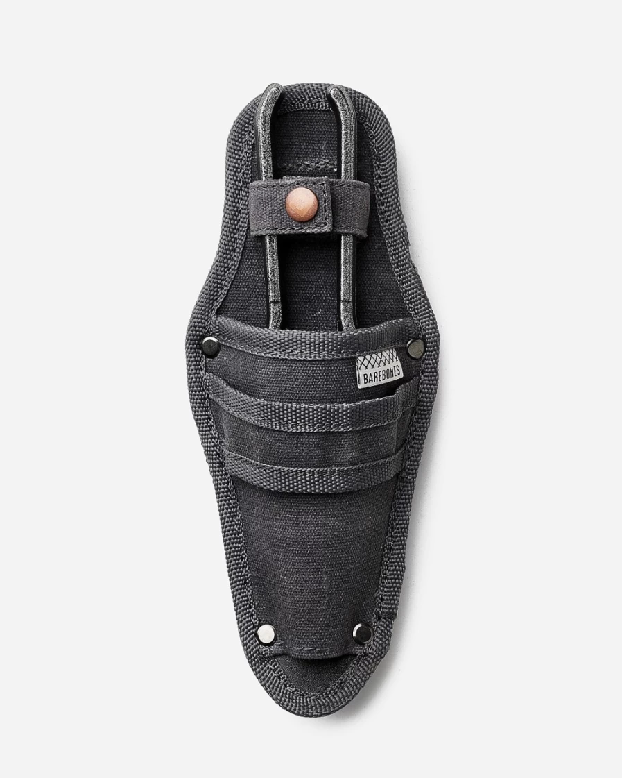 J.Crew Charcoal Barebones Pruner with Sheath – Compact Gardening Tool for Precision Cutting