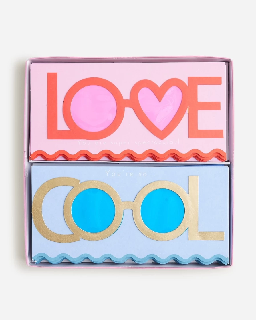 J.Crew Meri Meri 'S Cards With Glasses for Girls in Valentine Color
