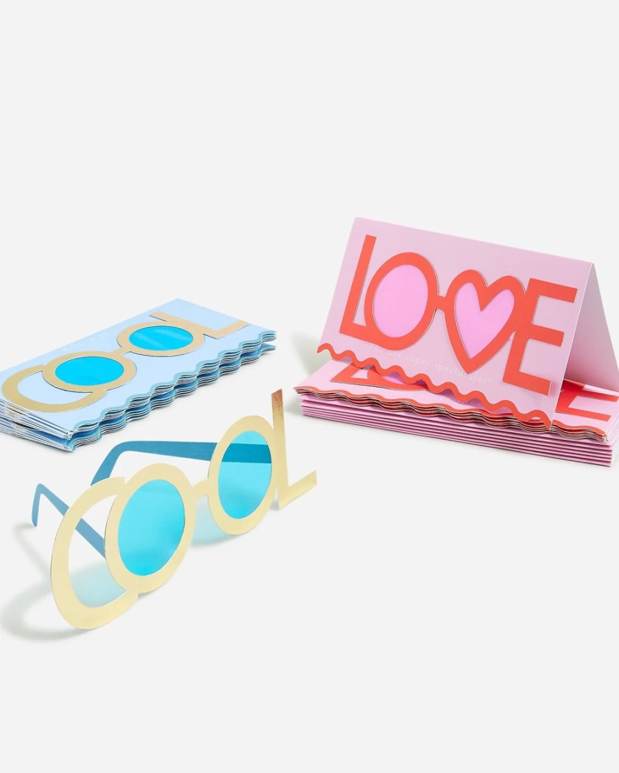 J.Crew Meri Meri 'S Cards With Glasses for Girls in Valentine Color