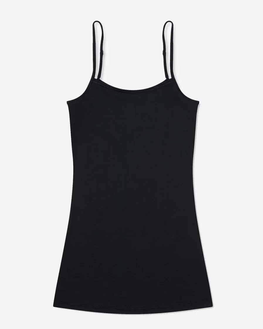 J.Crew Women's Black Ultralight Spaghetti Strap Camisole