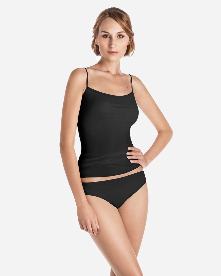J.Crew Women's Black Ultralight Spaghetti Strap Camisole