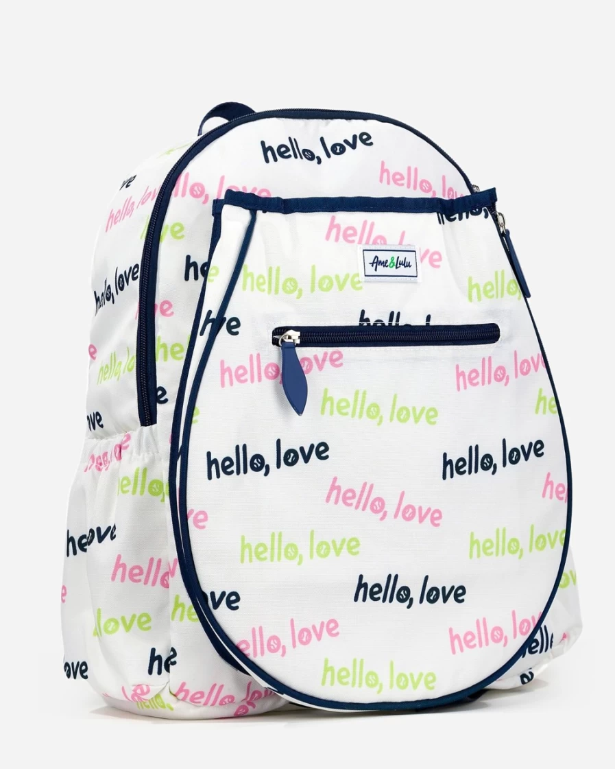 J.Crew Boys' White Big Love Tennis Backpack