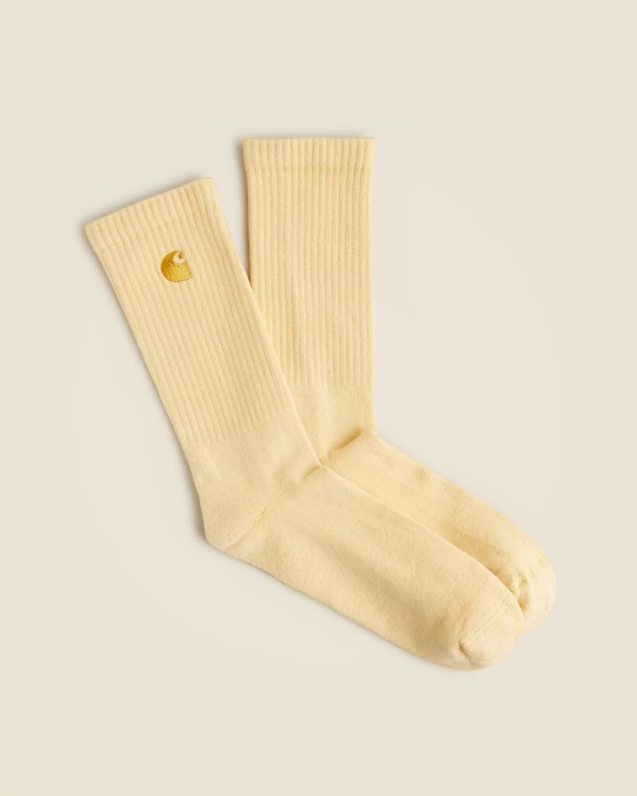 J.Crew Men's Citron & Gold Chase Socks - Workwear Style