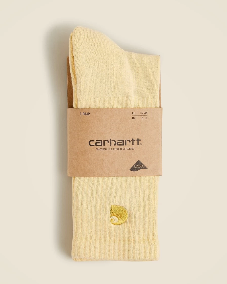 J.Crew Men's Citron & Gold Chase Socks - Workwear Style