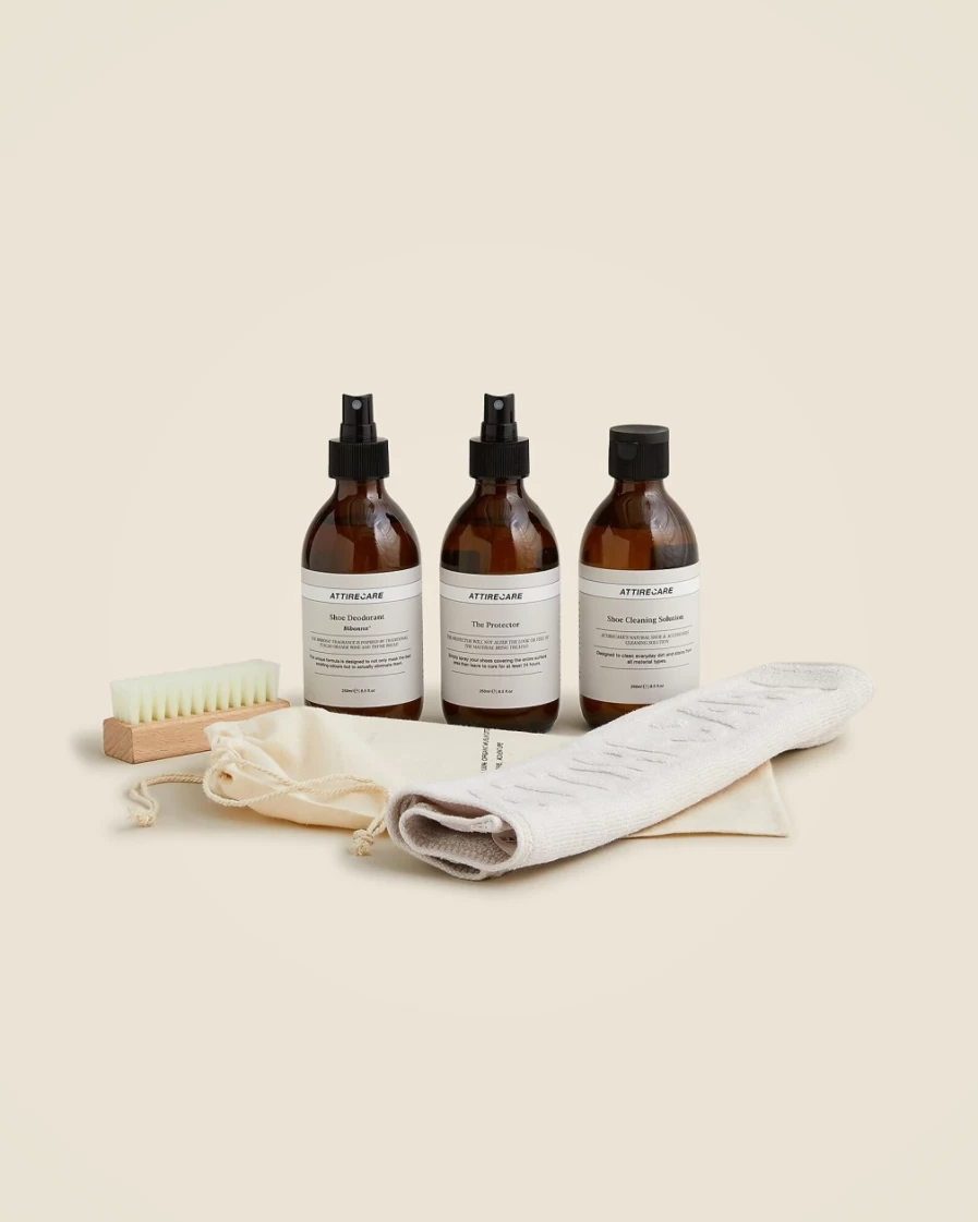 J.Crew Men's Ultimate Shoe Cleaning Kit – Attirecare Complete Shoe Care Set