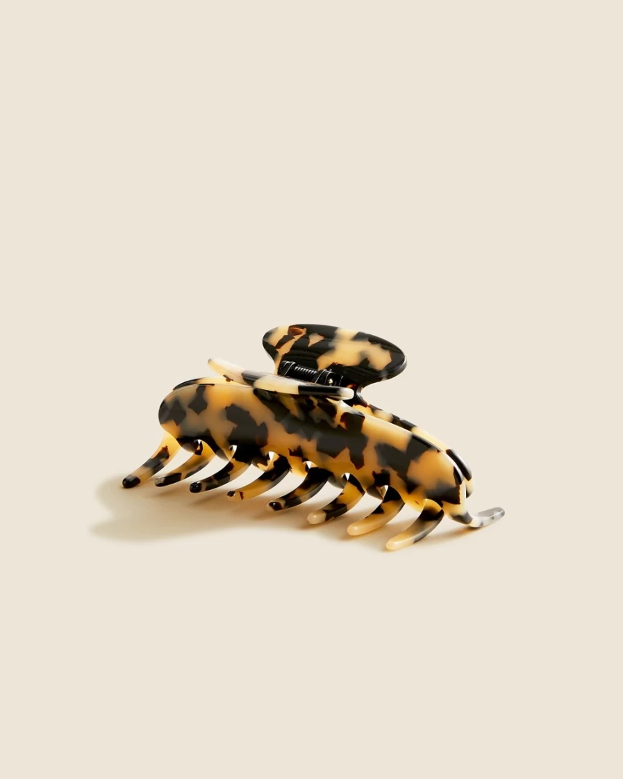 J.Crew Women's Large Claw Hair Clip in Galactica Tortoise