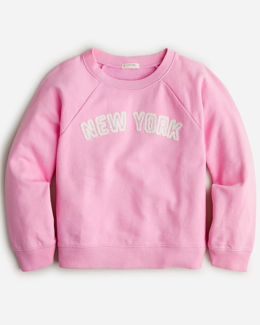 J.Crew Girls' New York Graphic Sweatshirt for Kids