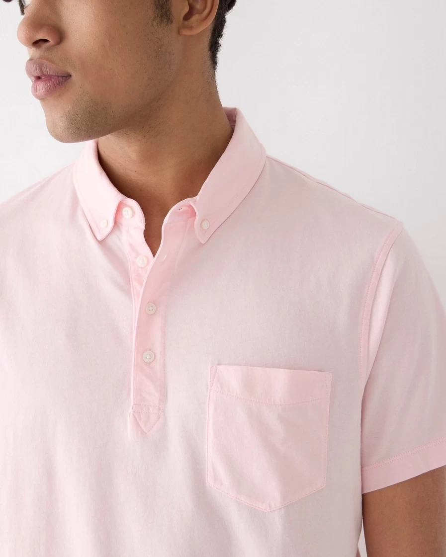 J.Crew Men's Cotton Candy Relaxed Fit Broken-In Polo Shirt - Soft Casual Comfort