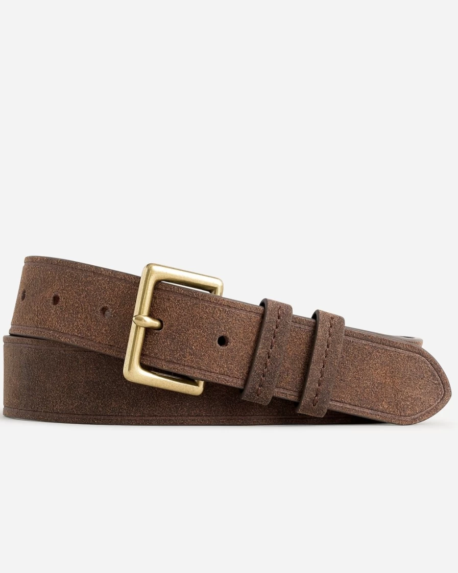 J.Crew Men's Prairie Leather Belt with Single-Prong Buckle – Wallace & Barnes Collection