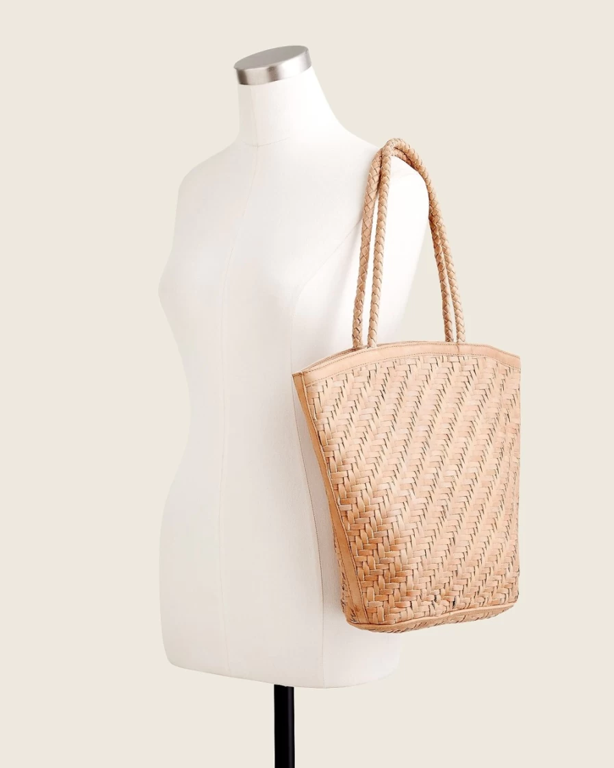 J.Crew Women's Jeanne Bag in Caramel - Bembien Leather Crossbody Purse