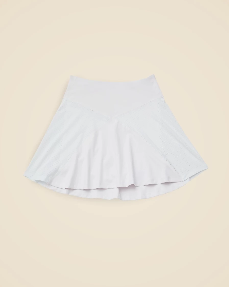 J.Crew Women's White Rally Skort | Alala® Tennis Skirt for Active Wear