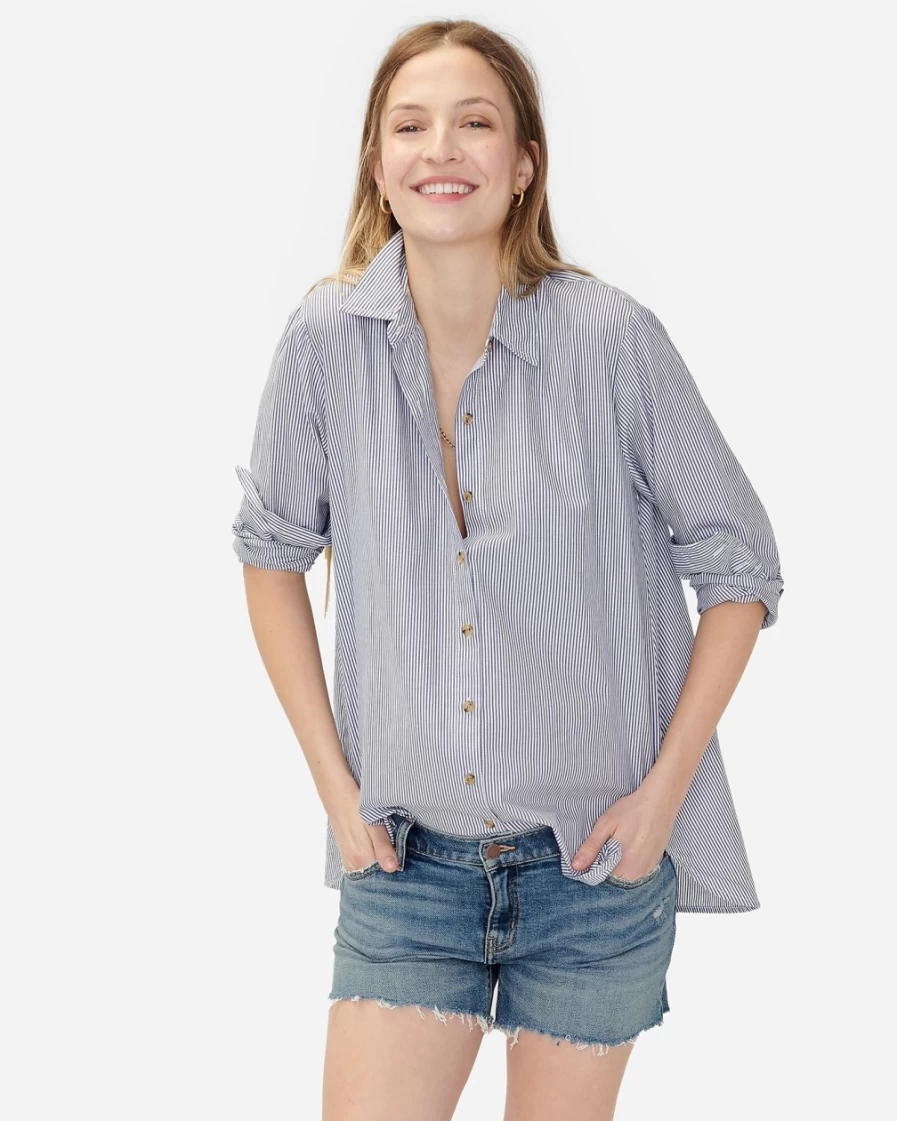 J.Crew Women's Indigo Hatch® The Cutoff Maternity Shorts
