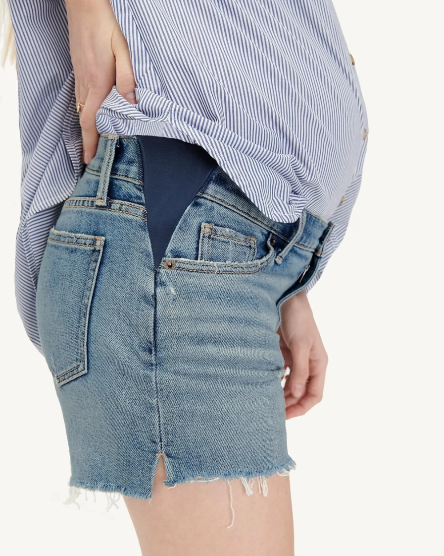 J.Crew Women's Indigo Hatch® The Cutoff Maternity Shorts