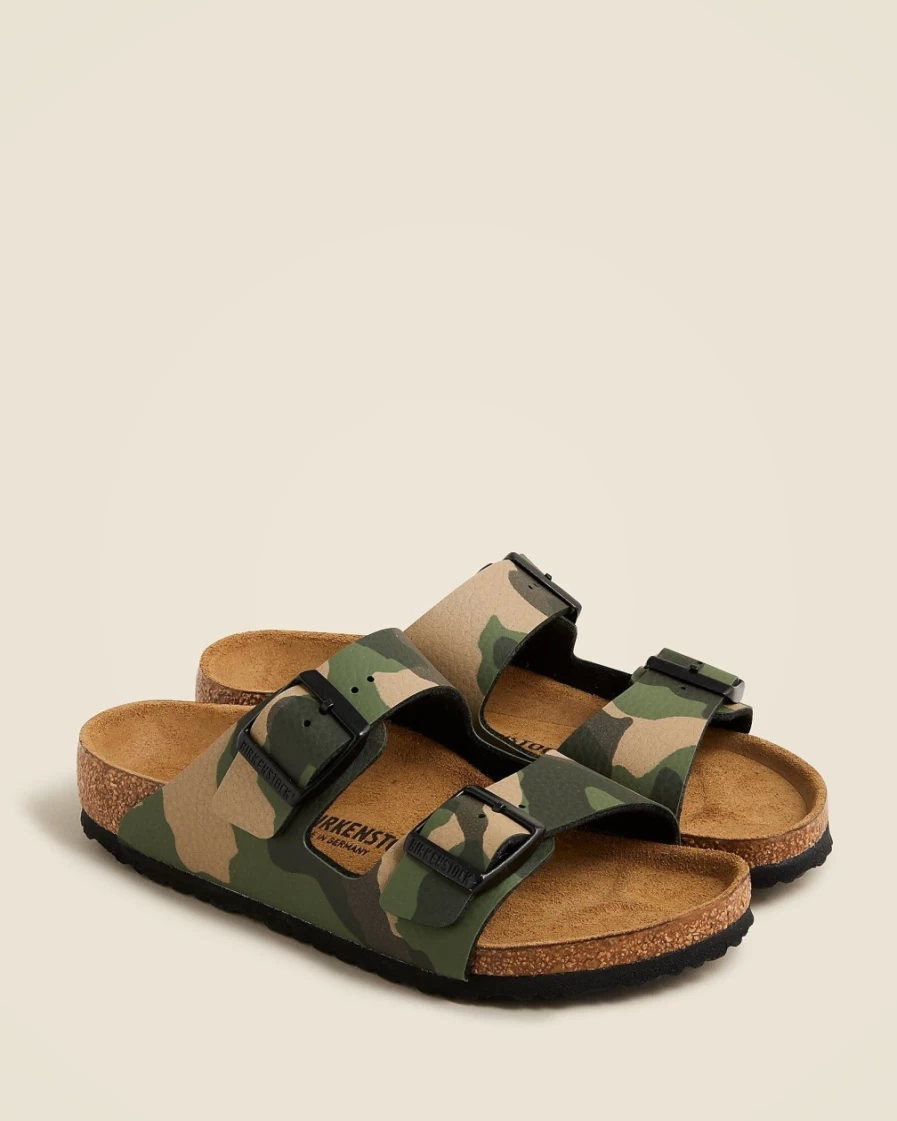 J.Crew Boys' Birkenstock® Arizona Sandals in Desert Soil Green Camo