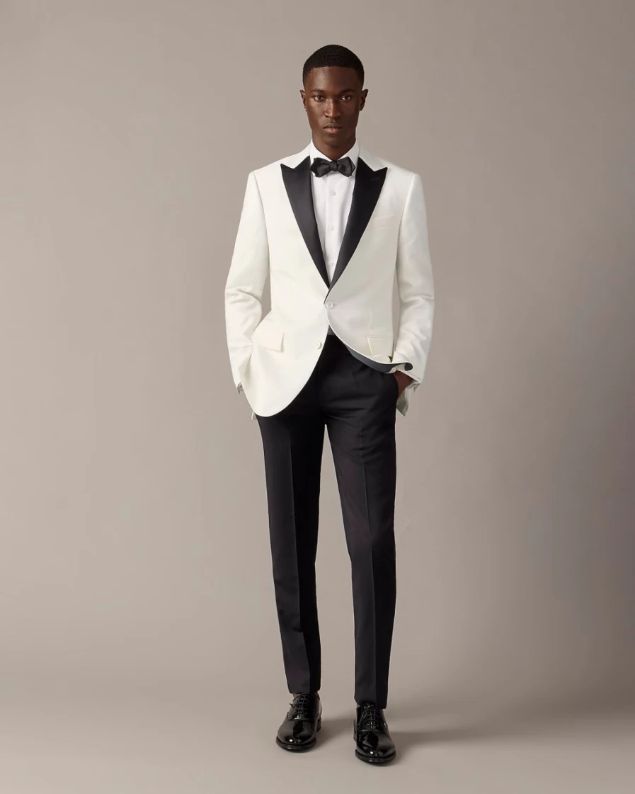 J.Crew Men's Ludlow Italian Wool Dinner Jacket in Antique Linen