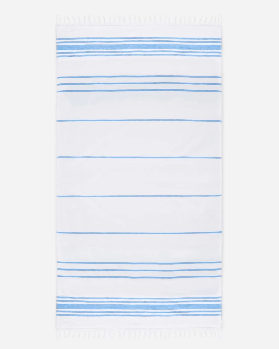 J.Crew Light Blue Turkish Towel by Laguna Beach Textile Company | Premium Beach & Bath Towel