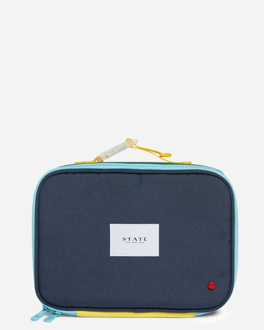 J.Crew Boys' Rodger Lunch Box in Green Multi | Kids' State Backpack for School