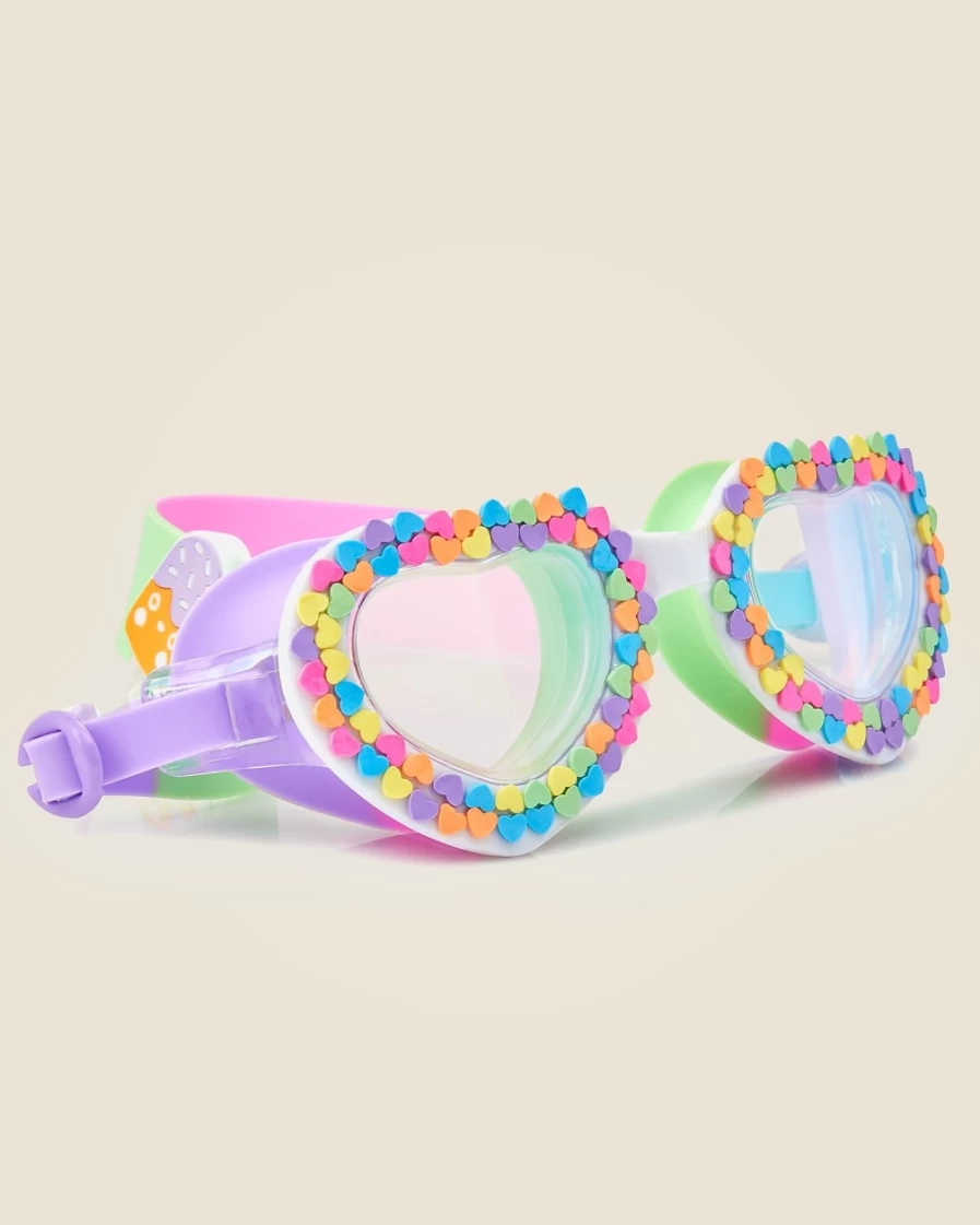 J.Crew Girls' Multi-Color U Rock Rainbow Swim Goggles | Bling2O®