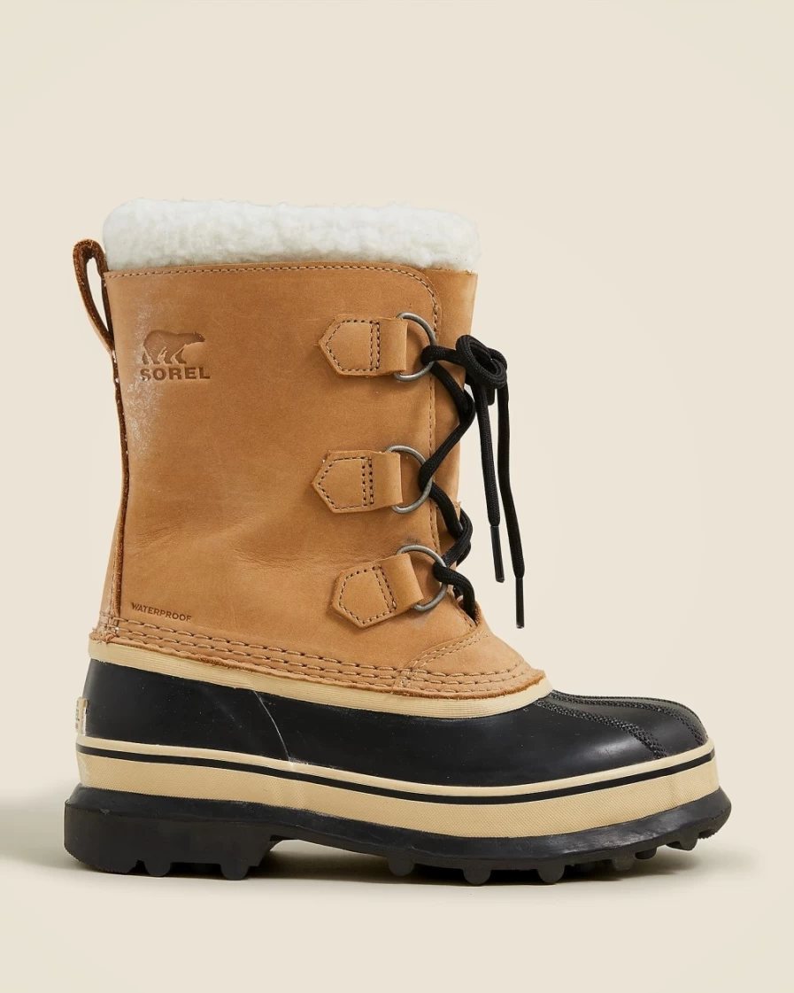 J.Crew Girls' Buff Sorel Caribou Winter Boots for Kids